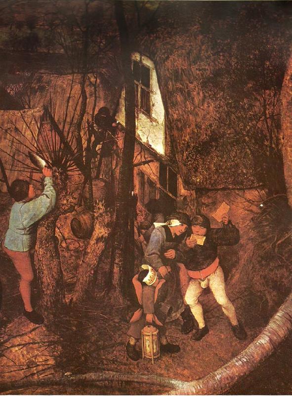 Pieter Bruegel detalj fran den dystra dagen,februari Spain oil painting art